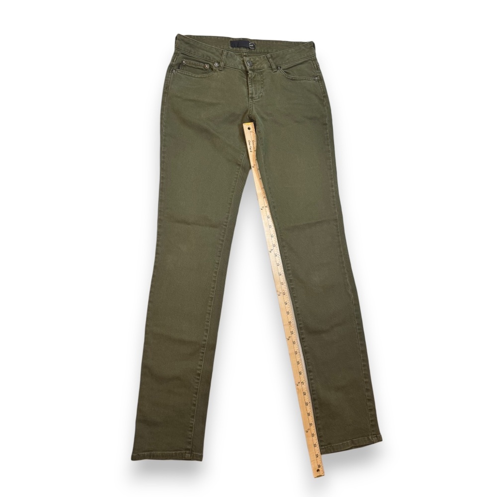 JUST CAVALLI Olive Green Stretch Straight-Leg Jeans – IT 42 / US 28 - Picture 9 of 9